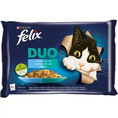 Felix cat kaps.-Fantastic DUO Multipack výběr z ryb 4 x 85 g