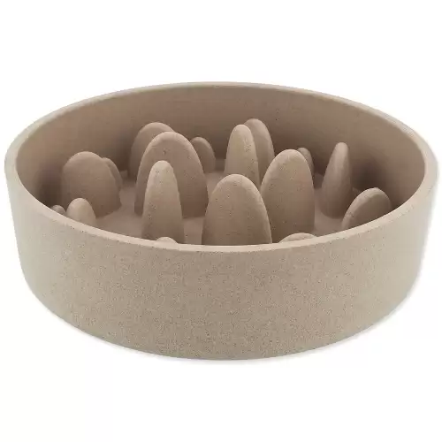 Miska Dog Fantasy proti hltání EcoStyle béžová 21cm, 1350ml