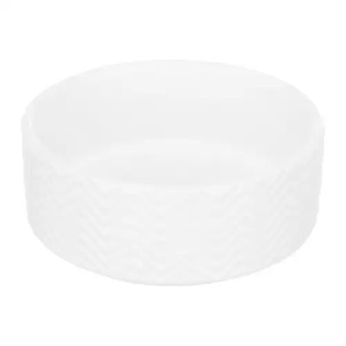 Keramická miska vroubkovaná, bílá 0,4 l/ ø 13 cm