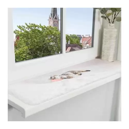 Lehací podložka NANI na okenní parapety 90 x 28 cm šedá
