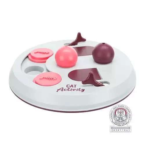 Cat Activity FLIP BOARD, strategická hra,  o 23, vínová/růžová/šedá