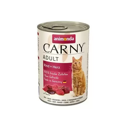 Animonda kočka CARNY konz. Adult hovězí srdce 400g