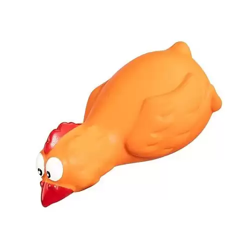 Kuře přírodní guma 15 cm, HipHop Dog