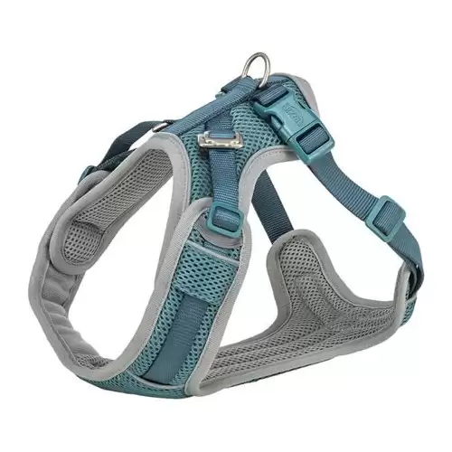 FlexMesh Premium postroj, široký střih, petrolejová XS-S: 40-57 cm/ 15 mm