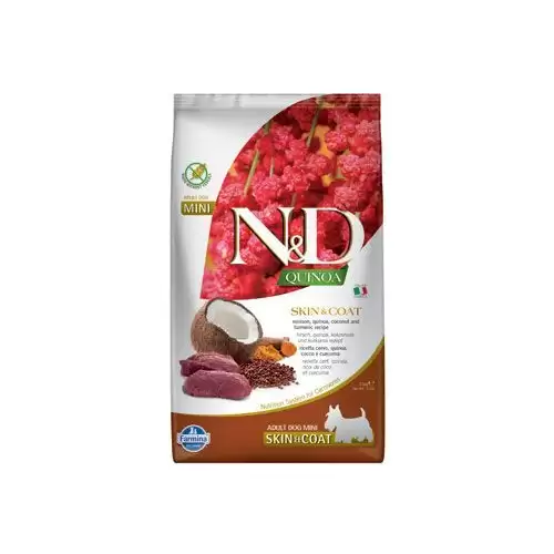 N&D Quinoa DOG Skin&Coat Venison Adult Mini 2,5kg