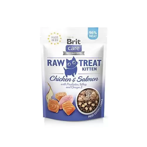 Brit Raw Treat Cat Kitten, Chicken&Salmon 40g
