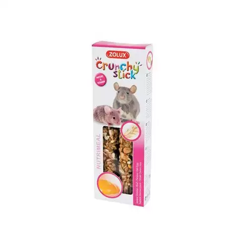 Pochoutka CRUNCHY STICK myš oves/vejce Zolux