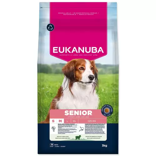 Krmivo EUKANUBA Senior Small and Medium rich in lamb 3kg