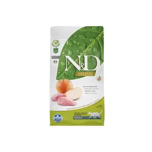 N&D PRIME CAT Adult Boar & Apple 1,5kg