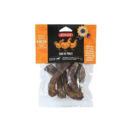 Pochoutka pes Kuřecí krky 150g Zolux