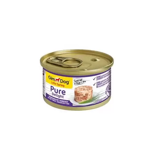 GimDog Pure Delight konz. kuře s tuňákem 85g