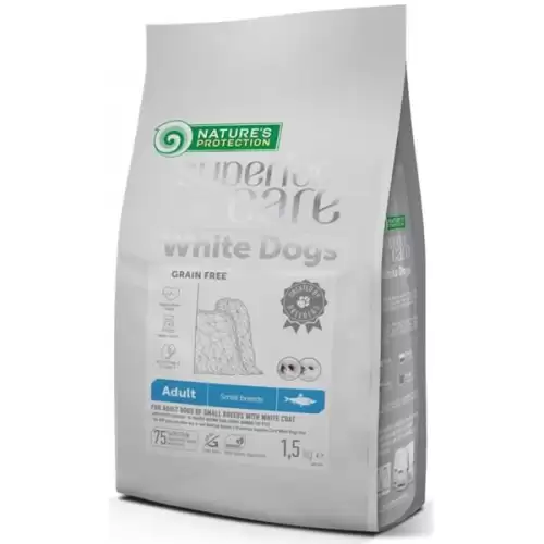  Nature's Protection Superior Care Dog Dry White Dogs Adult Small Breed GF Herring 1,5 kg