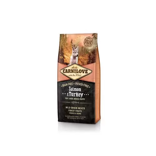 Carnilove Dog Salmon & Turkey for LB Puppies 12kg