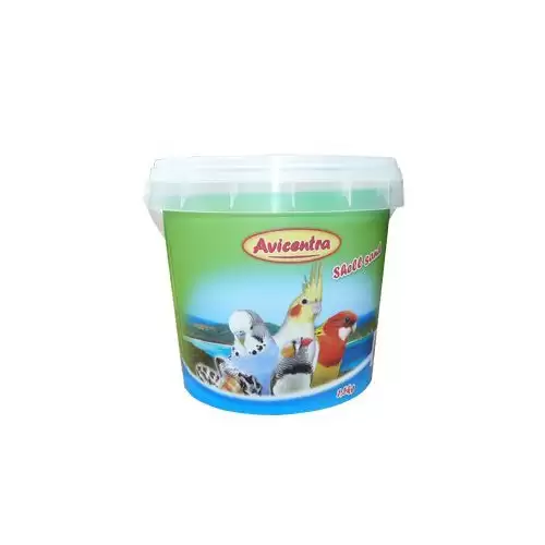 Avicentra písek pro ptáky s mušlemi, kyblík 1,5kg