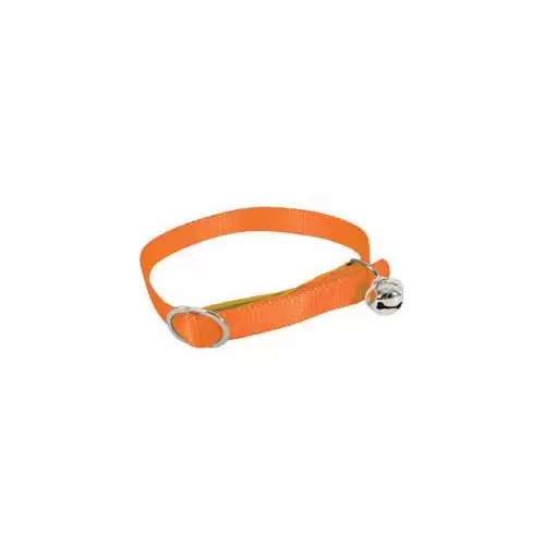 Obojek kočka nylon 10mm/30cm oranžový Zolux