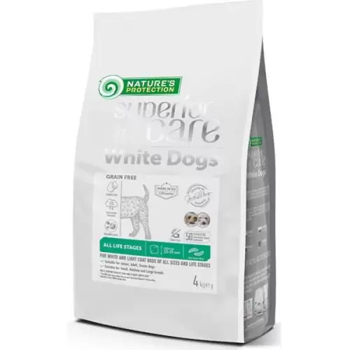  Nature's Protection Superior Care Dog Dry White Dogs Adult GF Insect 4 kg