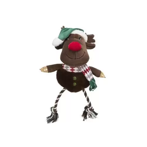 Vánoční hračka pes Xmas REINDEER plyš/bavlna 49cm TR