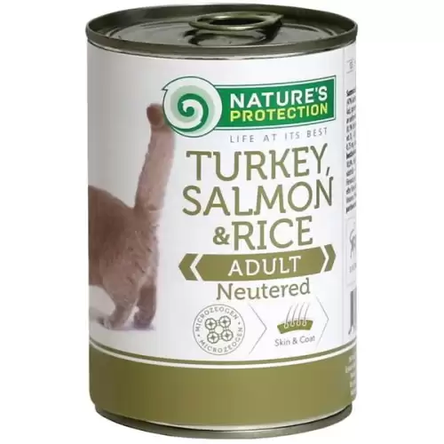  Nature's Protection Cat konz.Neutered krůta/losos 400 g
