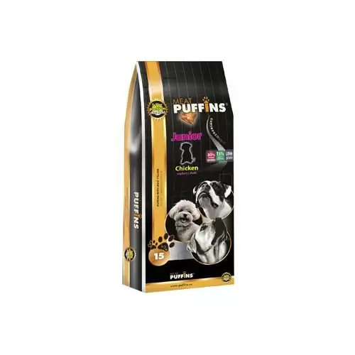 Puffins Dog Junior Chicken 15kg