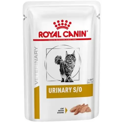  Royal Canin VD Cat kaps. Urinary S/O paštika LOAF 12x85g