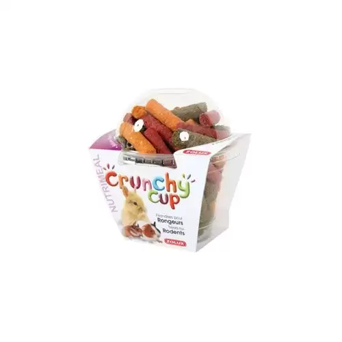 Pochoutka CRUNCHYCUP hlodavec vojtě/mrk/řepa 180gZolux