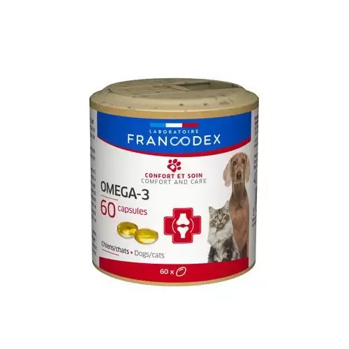 Francodex Omega 3 Capsules pes, kočka 60tbl