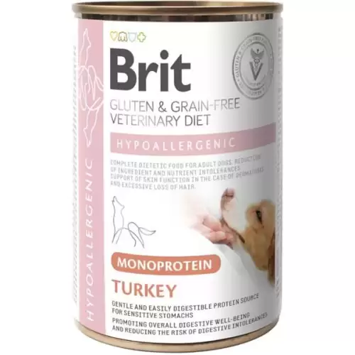  Brit Veterinary Diet konz. Hypoallergenic Monoprotein Turkey 400g 