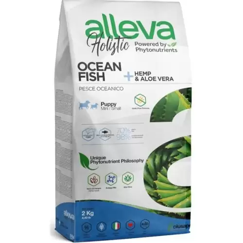  ALLEVA HOLISTIC Dog Dry Puppy/Junior Fish Mini 2kg