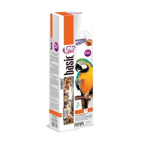 LOLO SMAKERS XXL 2 klasy ořech-ovoce pro velké papoušky 250g