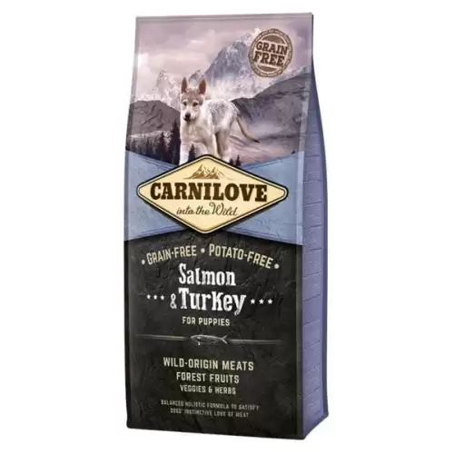  Carnilove Dog Puppy Salmon & Turkey Grain Free 12 kg