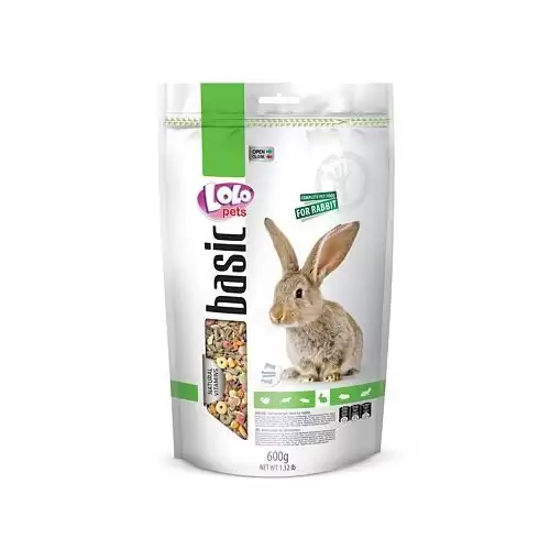 LOLO Foody kompletní krmivo pro králíky 600 g Doypack