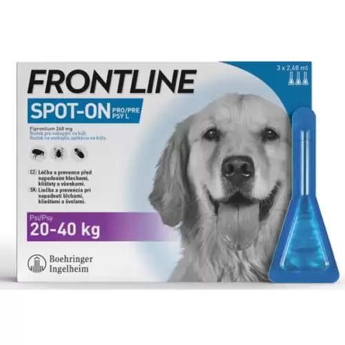  Frontline spot-on dog L a.u.v. sol 3 x 2,68 ml, 20-40kg