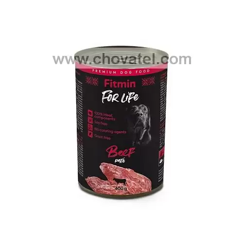 Fitmin For Life Dog tin Beef 400g