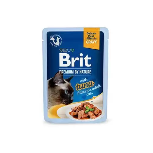 Brit Premium Cat D Fillets in Gravy with Tuna 85g