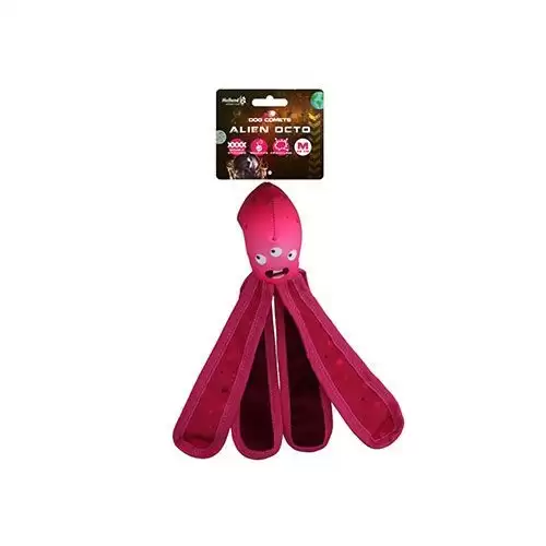 Hračka pes Dog Comets Alien Octo M 28cm růžová