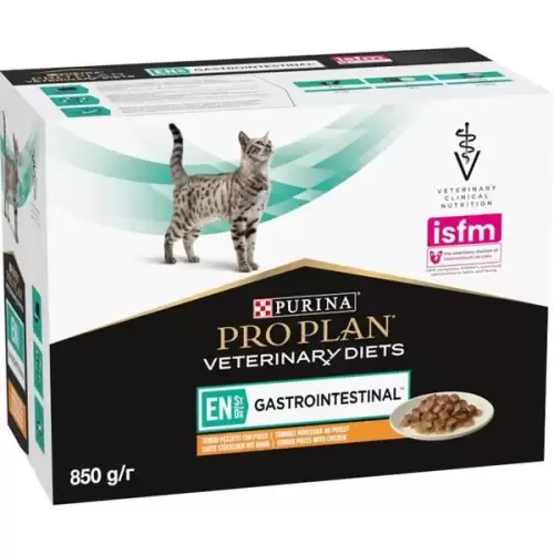  Purina PPVD Feline - EN Gastrointestinal Chicken kapsička 10x85 g