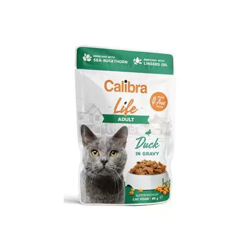 Calibra Cat Life kapsa Adult Duck in gravy 85g