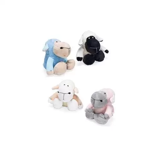 Hračka pes Ovečka pískací 21cm plyš mix barev KAR