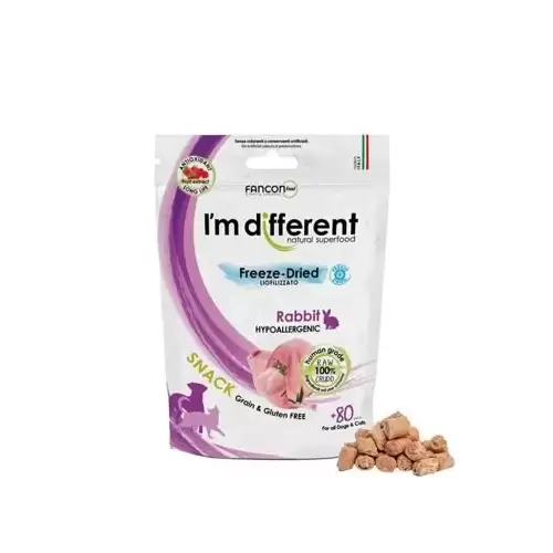 I´M DIFFERENT SNACK králík - mrazem sušený pamlsek, 40 g