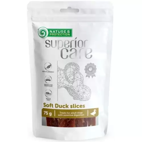  Nature's Protection Superior Care Dog Snack kachní plátky 75 g