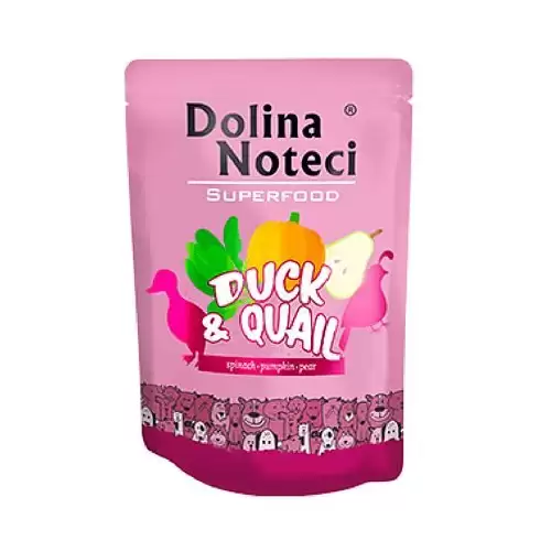 DOLINA NOTECI SUPERFOODS kachna a křepelka pro psy 300 g