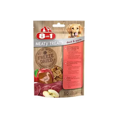 Pochoutka 8in1 Meaty Treats FD Duck/Apple 50g