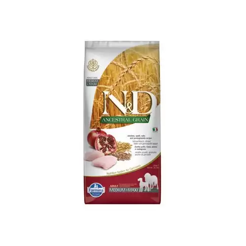 N&D LG DOG Adult M/L Chicken & Pomegranate 12kg