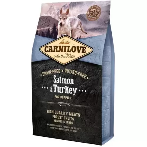  Carnilove Dog Puppy Salmon & Turkey 4 kg