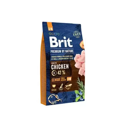Brit Premium Dog by Nature Senior S+M 8kg