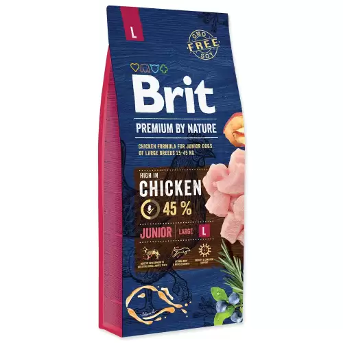 Brit Premium Dog Nature Junior L 3 x 15kg