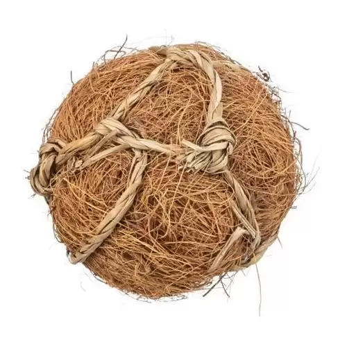 Míček - přírodní hračka pro hlodavce o 6 cm, kokosová vlákna/mořská tráva