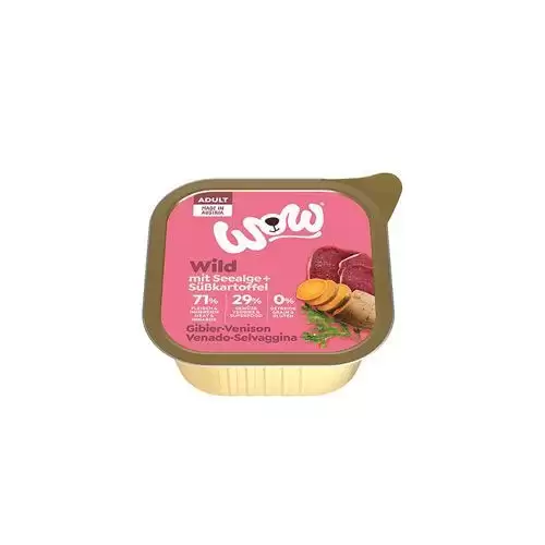 WOW Dog paštika Adult zvěřina s batáty 150g