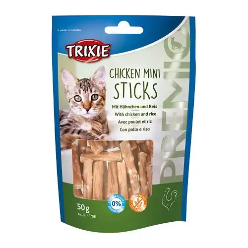 Premio MINI STICKS - mini tyčinky kuřecí s rýží 50 g