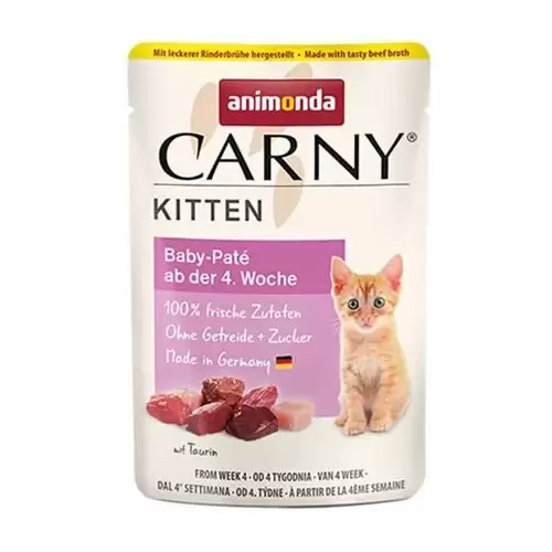 Carny Kitten 85 g Baby Paté, kapsička pro koťata